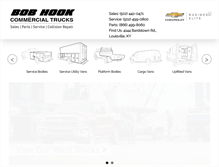 Tablet Screenshot of bobhooktrucks.com